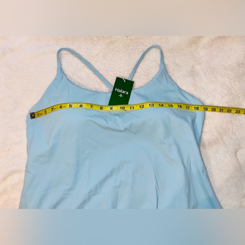 HALARA Sky Blue Slip Dress with shorts sz XL NEW!! - Picture 7 of 9
